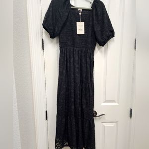 Bohme black lace dress